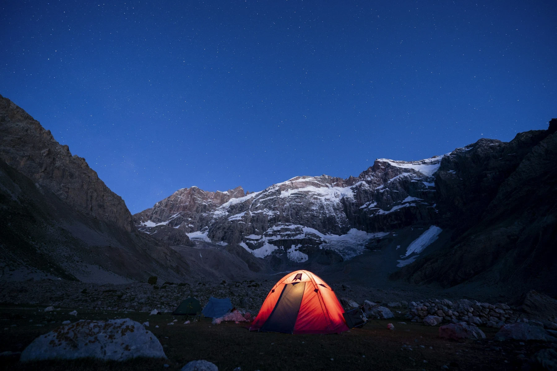 Night in the mountains
